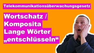 Komposita  Wortschatz  Die Bedeutung von langen Wörtern in der Prüfung erschließen [upl. by Atiuqehs]