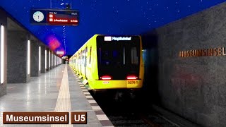 Museumsinsel  Line U5  Berlin UBahn  BVG IK  F76  H [upl. by Eltsirc257]