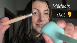 ASMR Roleplay Médecin ORL  nettoyage profond des oreilles👂 [upl. by Nilyad289]