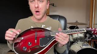 Unboxing Review Vangoa Electric Mandolin [upl. by Magdala901]