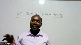 LM Topic 7 Decision Making [upl. by O'Carroll508]