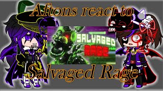 Aftons react to Salvaged Rage by Five Nights MusicPedido [upl. by Karwan]