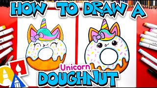 How To Draw A Cute Unicorn Doughnut [upl. by Ormiston]