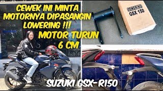 SUZUKI GSXR150 GANTI LOWERING  SOLUSI BUAT RIDER PENDEK [upl. by Sylram]