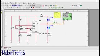 555 Timer Dual LED Flasher Simple Circuit1 [upl. by Iolande]