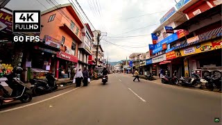 4K  UHD  🔥 Kumily Town 🔥 Thekkady 🔥 Scenic Bike Ride 🔥 Kerala 🔥 India 🔥 60 FPS [upl. by Hawley]