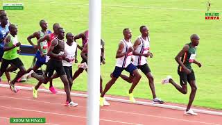 800m Men Final African Senior Athletic Championships Trials 2024 [upl. by Notsniw400]