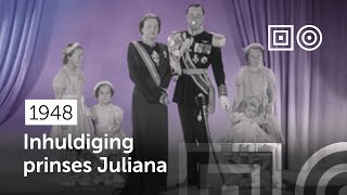 Abdicatie koningin Wilhelmina en inhuldiging prinses Juliana 1948 [upl. by Grubb]