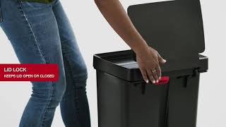 Rubbermaid Premier Series II StepOn Trash Can for Home and Kitchen [upl. by Macdonell725]