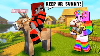 We FOUND A VILLAGE And Got A NEW PET DONKEY In MINECRAFT EP 4 [upl. by Lartnom]