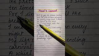 Neols Lament 💛 Lyrics viralsong shorts music handwriting edit [upl. by Ahsienroc]