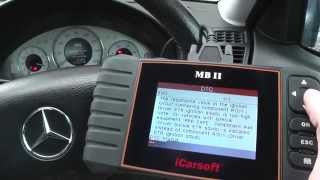 iCarsoft MB II Airbag Light Reset Tool [upl. by Rabin561]