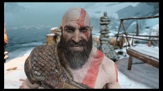 Kratos finally chuckles at a Mimir story  God of War Ragnarok [upl. by Adnohser]