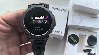 Amazfit TRex 3 Rugged Military Over 3 Weeks of Battery Life SmartWatch [upl. by Ulrica]