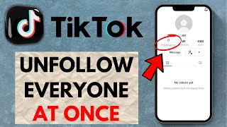 How to Unfollow Everyone on TikTok NEW 2024 [upl. by Kleeman]