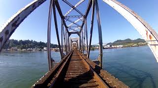 Going through Reedsport Oregon and crossing the River [upl. by Willi]