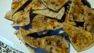 Homemade Tortilla Chips from leftover ChapatiAlternative for Corn Chips [upl. by Eustasius]