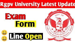 Rgpv exam form line open 4th and 3rd semester😀 [upl. by Calisa]