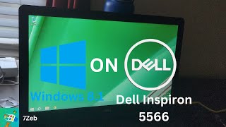 Installing Windows 8 1 on the Dell Inspiron 5566 [upl. by Emili]