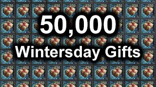 Opening 50000 Wintersday Gifts detailed results  Guild Wars 2 [upl. by Neraa]