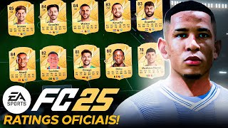 🔥 EA FC 25  VAZARAM OS RATINGS OFICIAIS  REAL MADRID MANCHESTER CITY PSG TOTTENHAM amp BAYERN [upl. by Adams711]