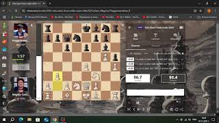 Magnus Carlsen 2893  Praggnanandhaa 2707Tata Steel Chess India 2024 [upl. by Olympie]