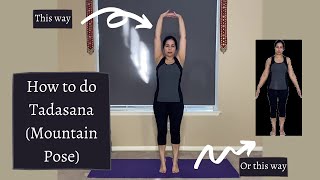 How to do Tadasana Mountain Pose benefits and precautions [upl. by Filbert]