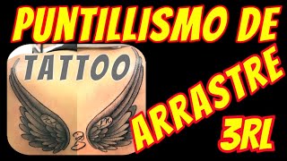 COMO HACER PUNTILLISMO DE ARRASTRE  TATUAJE EN TIEMPO REAL TATTOO CURSO DE TATUAJES GRATIS 18 [upl. by Amalita669]