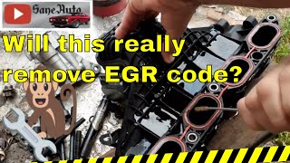 Fix EGR code P0401 How to clean Prius Intake [upl. by Eicyak947]