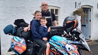 Meet the dad riding motorbike around coast of mainland UK  in just 15 days  SWNS [upl. by Hidie]