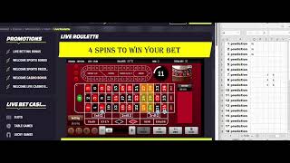 Live dealer roulette strategy street pro 4 Spins to win [upl. by Imoyn]