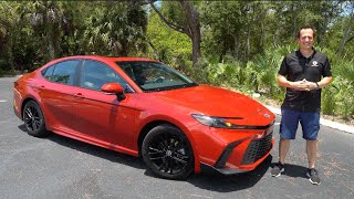 Is the 2025 Toyota Camry SE a BETTER hybrid sedan than a Honda Accord Sport [upl. by Jaquenetta127]