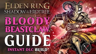 Elden Ring Beast Claw Build  How to Build a Bloody Beastclaw Guide Shadow of the Erdtree Build [upl. by Atekan]