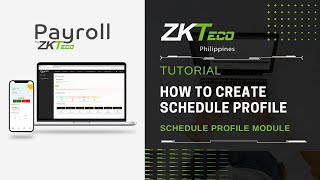 ZKPayroll  Schedule Management  How to Create Schedule Profile [upl. by Korfonta]