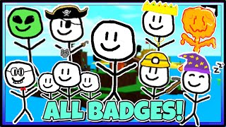 HOW TO GET ALL 30 BADGES in Find the Stickmen  ROBLOX [upl. by Aiken58]