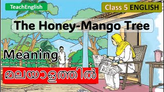 The Honey Mango Tree  Meaning in Malayalam  Class 5 English [upl. by Koressa]