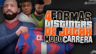 4 FORMAS DISTINTAS de JUGAR a MODO CARRERA FIFA 23 [upl. by Ahsonek719]