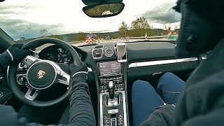 2015 Porsche Boxster GTS POV  Gunfire Exhaust Rev amp Acceleration [upl. by Oniotna]