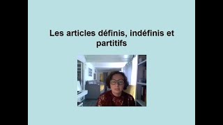 articles définis indéfinis partitifs [upl. by Irat]