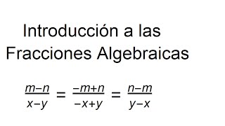 Introducción a las Fracciones Algebraicas [upl. by Mirabel]