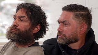 HOMELESS MAN MAKEOVER AMAZING TRANSFORMATION heart warming [upl. by Notnyw]