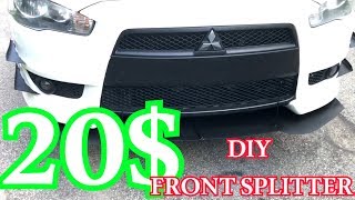 20 DIY LANCER OR ANY CAR FRONT SPLITTER [upl. by Angeli]