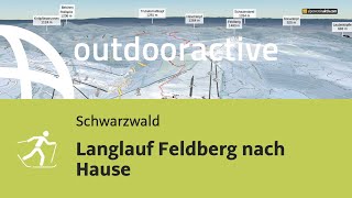 LanglaufLoipe im Schwarzwald Langlauf Feldberg nach Hause [upl. by Richards]