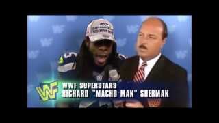 RICHARD SHERMAN VS CRABTREE WWF LOB [upl. by Biancha]