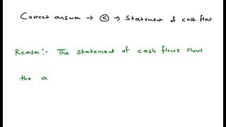 Which financial statement shows the financial performance of the company on a cash basis A balance [upl. by Horter]