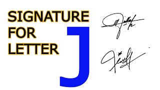 Signature of Alphabet J  How to make signature  J signature  letter J signature [upl. by Alyled557]