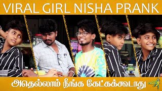 Viral Girl Nisha Prank  Setta Panrom  Sai Vijay [upl. by Bo728]