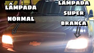 COMO TROCAR LAMPADAS E COLOQUEI SUPER BRANCA NA BLAZER [upl. by Ahsiemak]