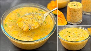 গরমের শান্তি ঠান্ডা আম সাবুদান সরবত  ডেজার্ট  Mango Sago Dessert Recipe  Refreshing Summer Drinks [upl. by Philipines]