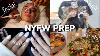 NYFW PREP my first facial dying my hair nails amp shopping [upl. by Lihas]